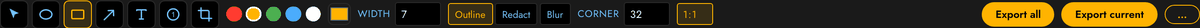 The property row with the 1:1 constrain toggle active