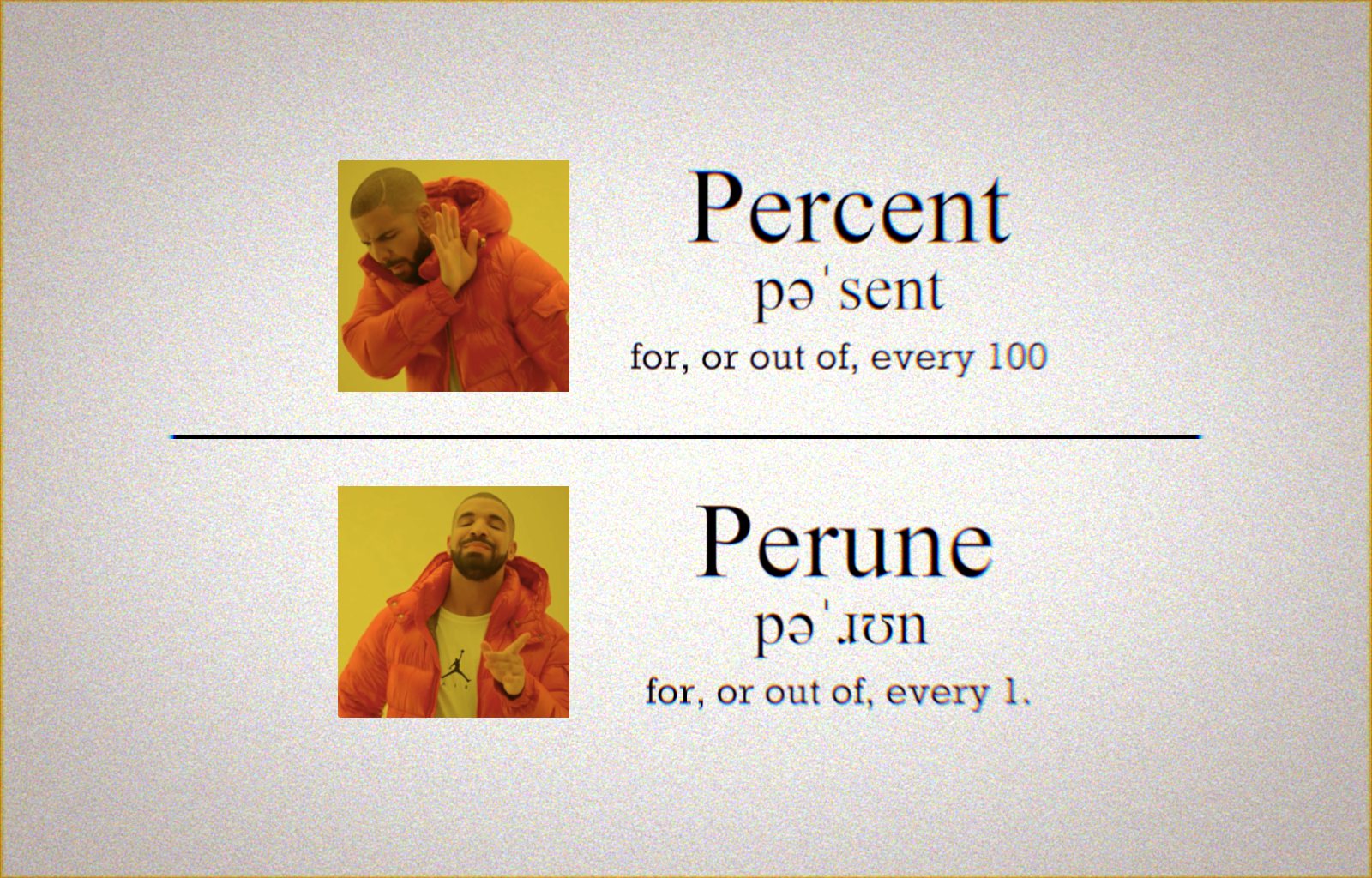Percentages Are Stupid