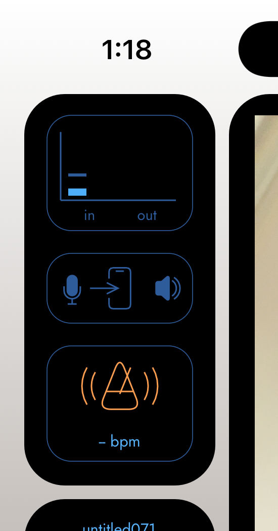Armed metronome icon