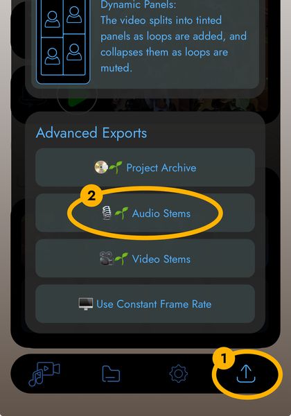 Audio Stems Export