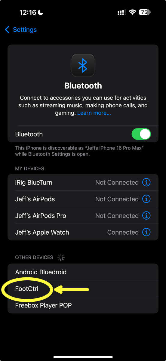 Locating M-Vave Chocolate in Bluetooth Devices